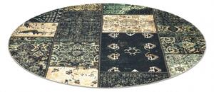 Koberec ANTIKA ancient olive kulatý, moderní patchwork, řecký omy velikost kruh 200 cm | krásné koberce cz