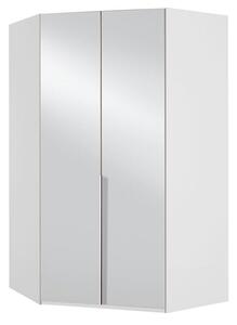 Skříň Moritz - 120x236x120 cm (bílá, zrcadlo)
