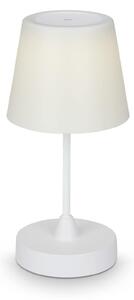 BRILO 7032-416 LED venkovní stolní lampa s dotykovým vypínačem, pr.30 cm, LED modul, 3 W, 340 Lm, bílé - BRILO
