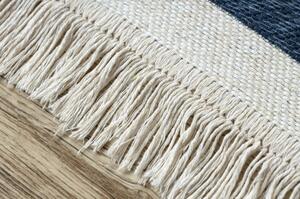 Koberec TWIN 22990 Vzor rámu, bavlna, oboustranný, Ekologické třásně velikost 120x170 cm | krásné koberce cz