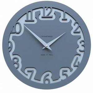 Designové hodiny 10-002 CalleaDesign Labirinto 30cm (více barevných verzí) Barva šedomodrá tmavá-44 - RAL5014