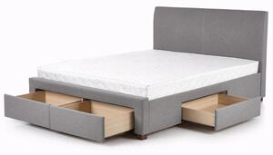 Čalouněná postel Marion 160x200, šedá, bez matrace
