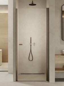 New Trendy New Soleo Gunmetal Brushed sprchové dveře 80 cm sklopné grafitová kartáčovaný/průhledné sklo D-0529A
