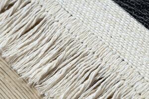 Koberec TWIN 22990 Vzor rámu, bavlna, oboustranný, Ekologické třásně velikost 120x170 cm | krásné koberce cz