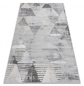 Dywany Luszczow Kusový koberec LIRA E1627 Trojúhelníky geometrický, šedá Rozměr koberce: 80 x 150 cm