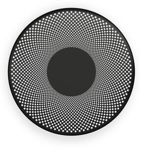 Northern LED nástěnné světlo Glint, černá matná, ocel, Ø 25 cm, stmívatelný, Černá, Obývací pokoj / jídelna, Hliník, Design