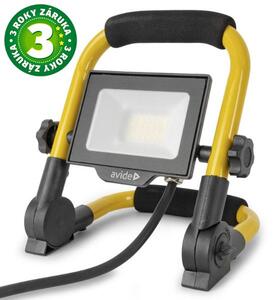 Prémiový přenosný LED reflektor 20W 2000lm, denní, do zásuvky, mlžné sklo, 3 roky