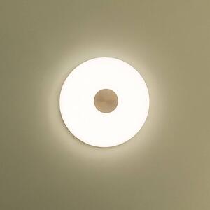 Northern LED nástěnné světlo Glint, Ø 36 cm, sklo, opálově bílé, stmívatelný, Bílá / opál, Obývací pokoj / jídelna, Sklo, Design
