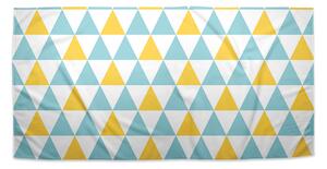 Sablio Ručník Dvoubarevné trojúhelníky - 50x100 cm