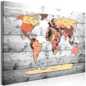 Obraz XXL Mapa světa: Nové směry