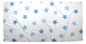 Ručník SABLIO - Modré hvězdy na bílé 30x50 cm