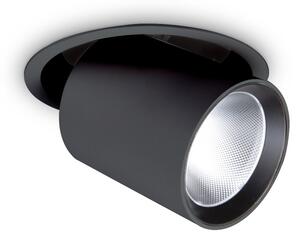 Ideal lux 370187 LED bodové stropní svítidlo NOVA | 20W integrovaný LED zdroj | 1800lm | 4000K | černá