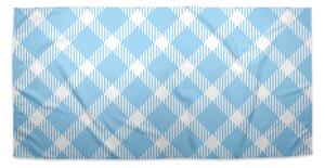 Sablio Ručník Modrobílé čtverce - 30x50 cm