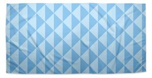 Sablio Ručník Modré obrácené pyramidy - 70x140 cm