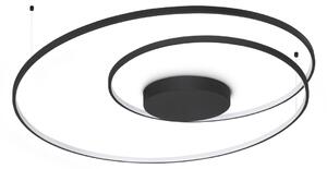 Ideal lux 364995 LED přisazené stropní svítidlo OZ | 75W integrovaný LED zdroj | 3890lm | 3000K | černá