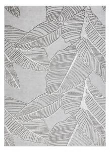 Koberec LIRA E1482 Listy, strukturální, moderní, glamour šedá velikost 160x220 cm | krásné koberce cz