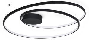 Ideal lux 365053 LED přisazené stropní svítidlo OZ | 52W integrovaný LED zdroj | 2560lm | 3000K | černá
