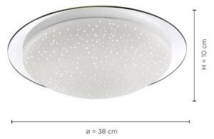 PAUL NEUHAUS LED stropní svítidlo, sklo, chrom, kruhové, 38cm 2700-5000K LD 14331-17