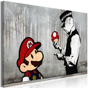 Obraz XXL Mario Bros na betonu