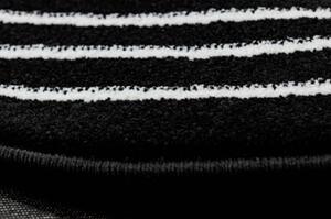 Kulatý koberec HAMPTON Chick rám, černý velikost kruh 160 cm | krásné koberce cz