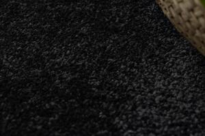 Kulatý koberec HAMPTON Chick rám, černý velikost kruh 120 cm | krásné koberce cz