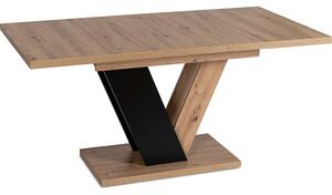 JAKS Jídelní stůl Clark 120 cm dub artisan hnedý