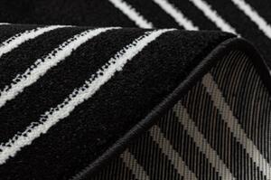 Kulatý koberec HAMPTON Chick rám, černý velikost kruh 120 cm | krásné koberce cz