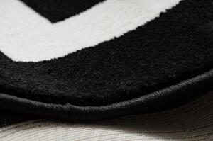 Koberec HAMPTON Border rám, černý velikost 120x170 cm | krásné koberce cz