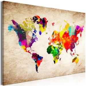 Obraz XXL Mapa světa: Abstraktní fantazie