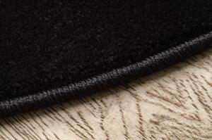 Kulatý koberec HAMPTON Border rám, černý velikost kruh 120 cm | krásné koberce cz