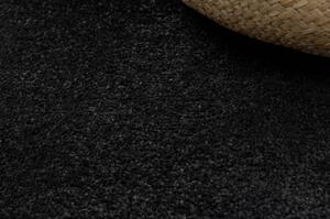 Kulatý koberec HAMPTON Border rám, černý velikost kruh 160 cm | krásné koberce cz