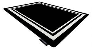 Koberec HAMPTON Border rám, černý velikost 120x170 cm | krásné koberce cz