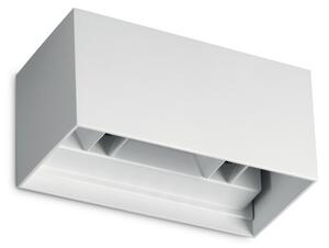 Ideal lux 366869 LED venkovní nástěnné svítidlo ATOM | 25W integrovaný LED zdroj | 1440lm | 4000K | bílá