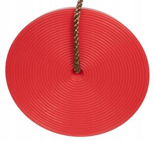 ISO 12119 Dětská plastová houpačka disk - červená