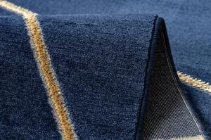 Koberec EMERALD výhradní 1013 glamour, stylový geometrický tmavě modr velikost 120x170 cm | krásné koberce cz