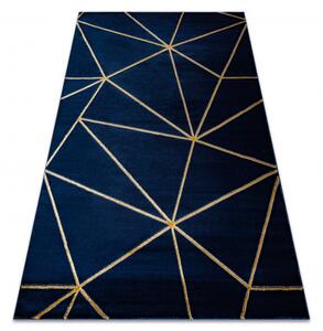Koberec EMERALD výhradní 1013 glamour, stylový geometrický tmavě modr velikost 200x290 cm | krásné koberce cz