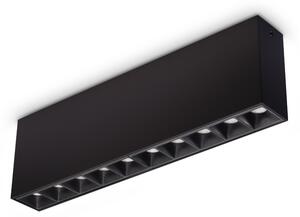 Ideal lux 369945 LED bodové stropní svítidlo LIKA | 21W integrovaný LED zdroj | 1390lm | 3000K | černá