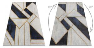 Koberec EMERALD výhradní 1015 glamour, stylový mramor, geometrický tm velikost 120x170 cm | krásné koberce cz