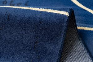 Koberec EMERALD výhradní 1012 glamour, stylový geometrický tmavě modr velikost 160x220 cm | krásné koberce cz