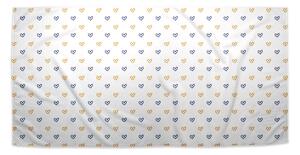 Sablio Ručník Malované srdce na bílé - 30x50 cm