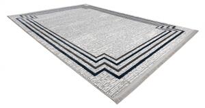 Moderní koberec TULS strukturální, střapce 51242 Rám slonová kost / m velikost 120x170 cm | krásné koberce cz