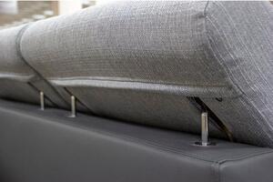 Rohová sedačka rozkládací Matrix pravý roh šedá