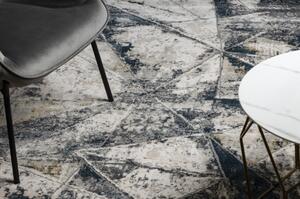 Moderní koberec TULS strukturální, střapce 51326 Geometrický, moza velikost 80x150 cm | krásné koberce cz