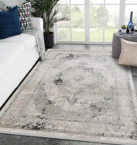 Moderní koberec TULS strukturální, střapce 51321 Vintage, rámu, růži velikost 80x150 cm | krásné koberce cz