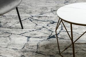 Moderní koberec TULS strukturální, střapce 51320 Mramor slonová kost velikost 120x170 cm | krásné koberce cz