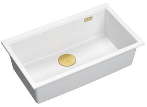 Granitový dřez Logan 110 White