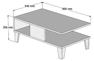 Konferenční stolek Sumy (dub + bílá). 1062848