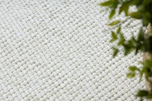 Kulatý koberec CASABLANCA PLUS krémový Jednobarevný, smyčkový velikost kruh 133 cm | krásné koberce cz