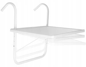 ISO Závěsný balkónový stolek - bílý, 12179