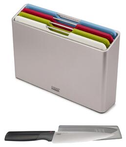 Prkénka se stojanem + kuchařský nůž Folio 98995 Special Pack (30x20cm) JOSEPH JOSEPH